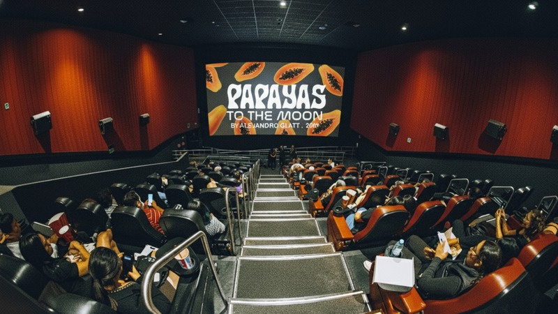 Papayas to the Moon AI film screening in cinema