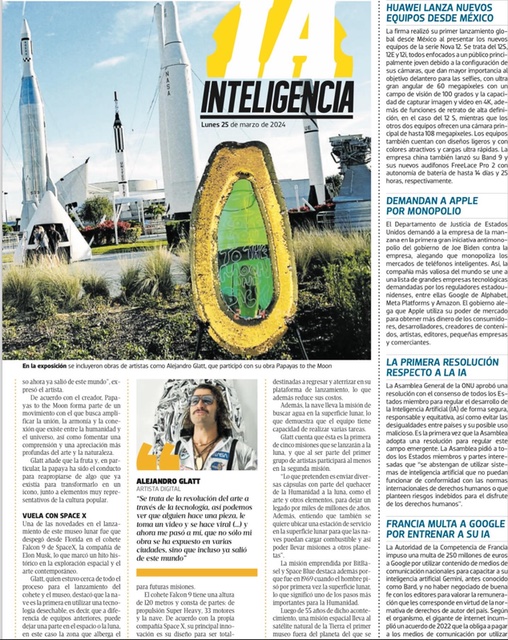 Press article collage